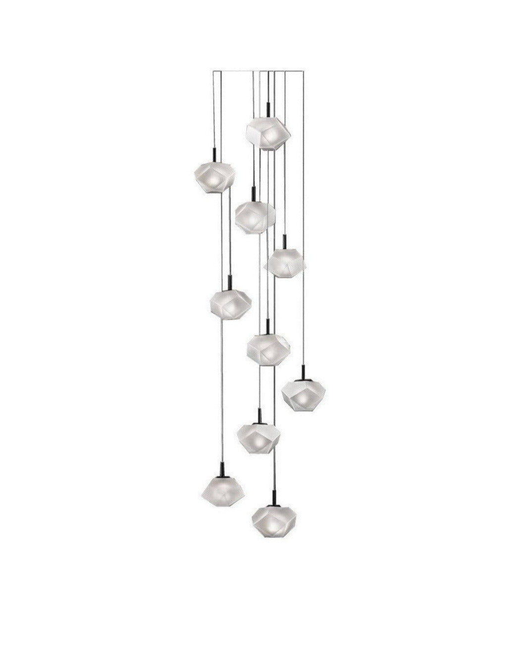Lampada a Sospensione Ariel 10 cristalli