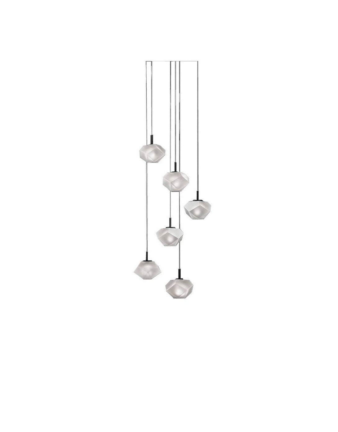 Lampada a Sospensione Ariel 6 cristalli