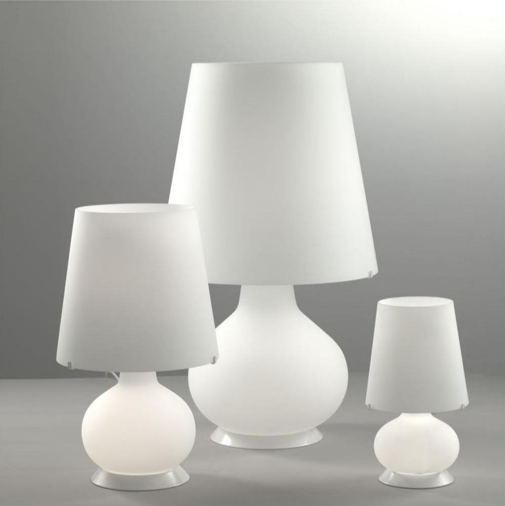 Lampada da tavolo Kandida bianca