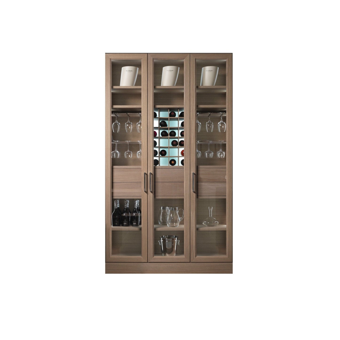 Mobile Cellar Bottle and Glass Holder