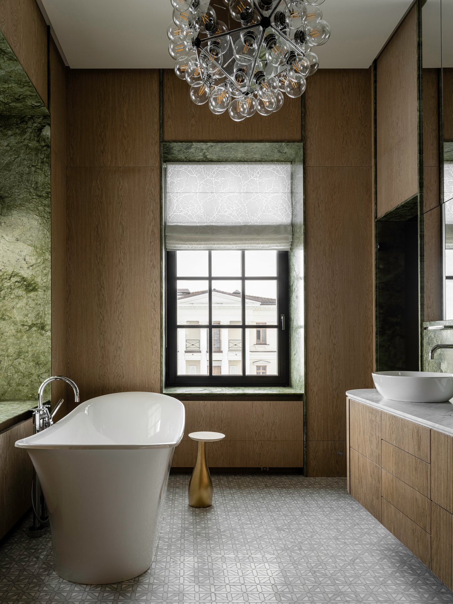 Monolith suspended reed bathroom cabinet