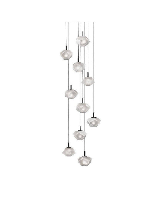 Lampada a Sospensione Ariel 10 cristalli