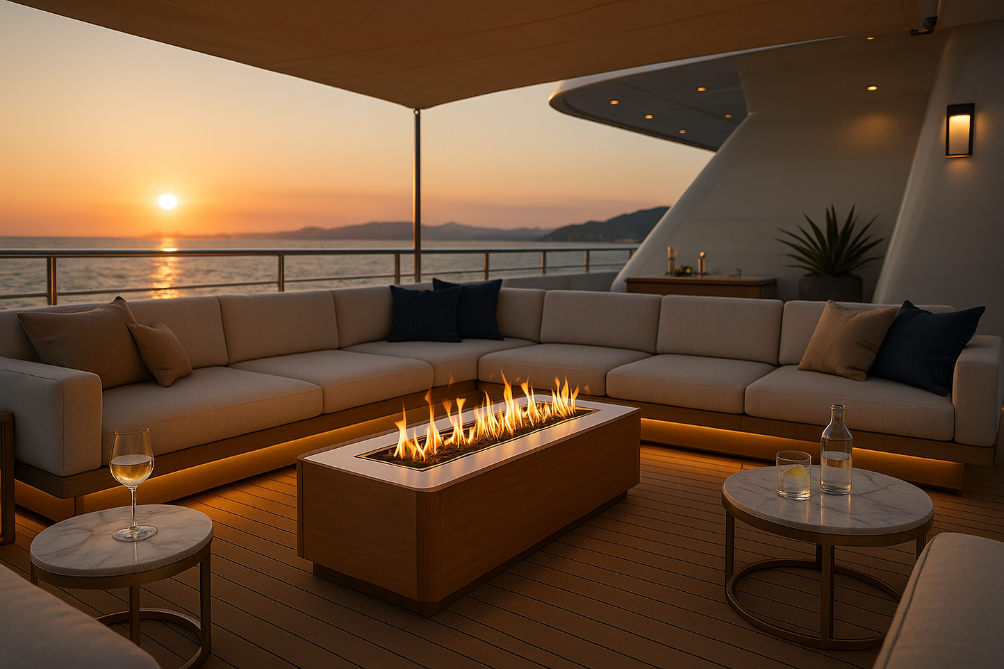 Capri fireplace base
